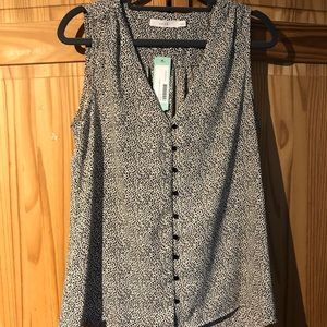 Lush Printed Blouse Tank